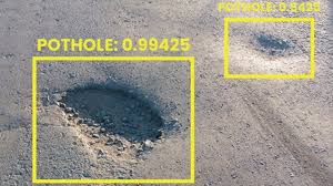 The use of an AI scanner to find possible potholes