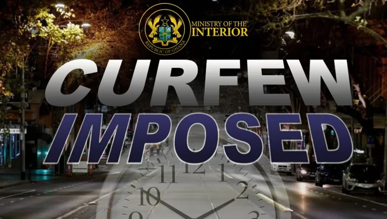 Interior Ministry imposes curfew on Binduri.