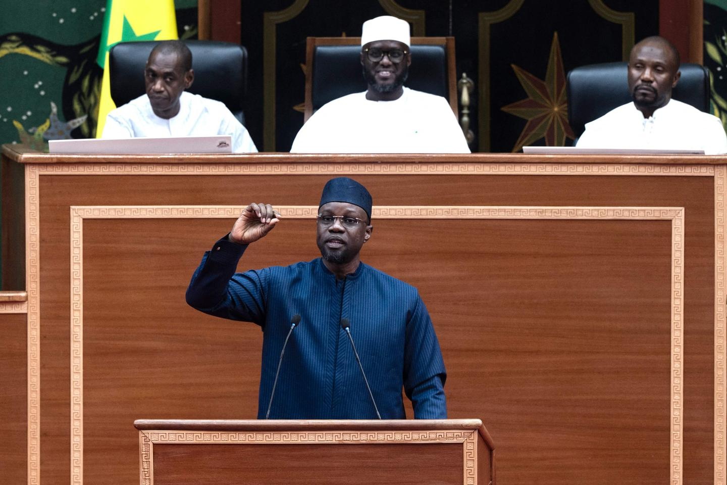 Senegal’s Sonko slams Prime Minister appointment in first speech as speaker