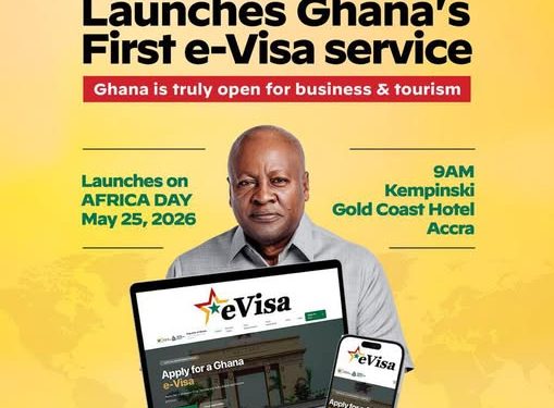 President Mahama to introduce e-Visa service in Ghana on May 25
