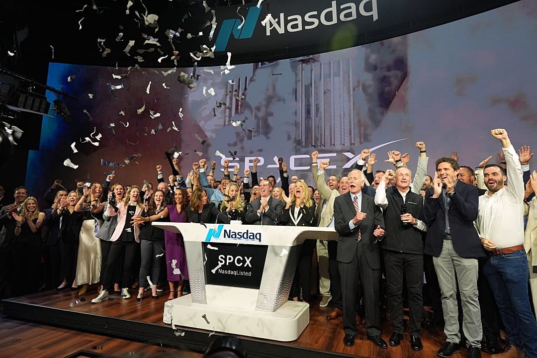 SpaceX makes its Nasdaq debut after the largest public offering in history