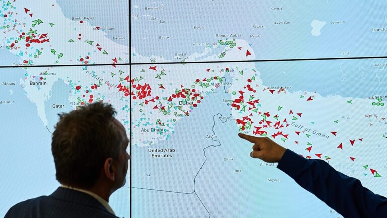Ships start to trickle through Strait of Hormuz, but who will run it still in doubt