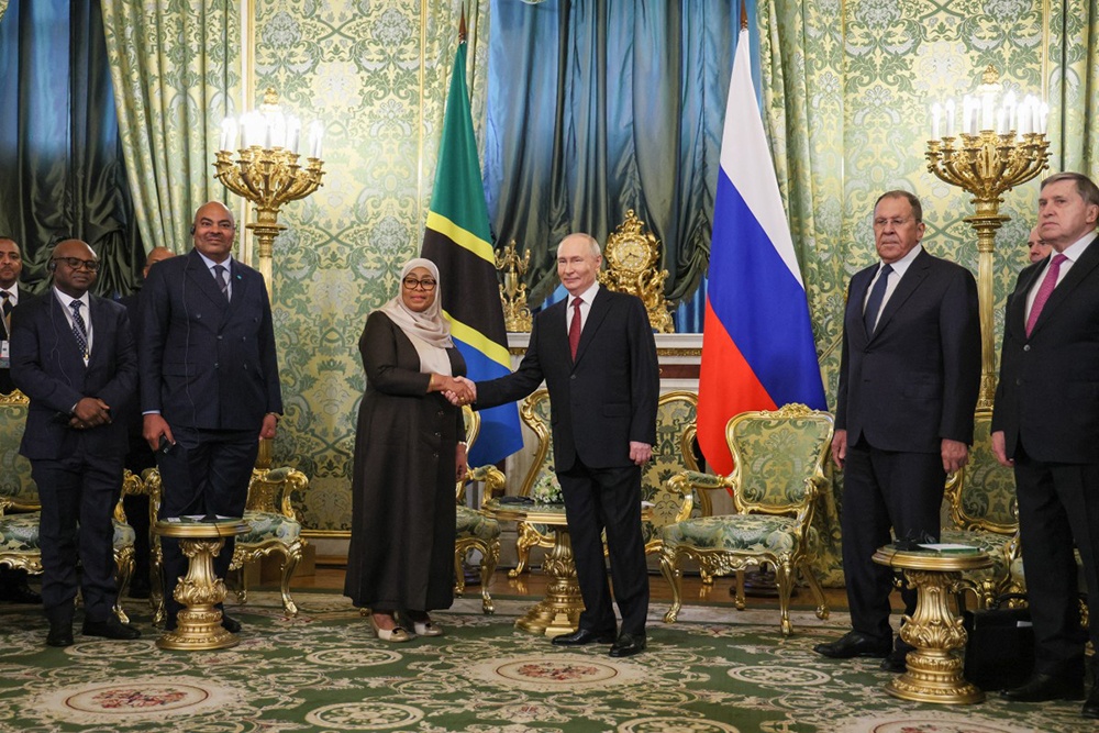 Tanzania’s president visits Russia amid frayed ties with the West
