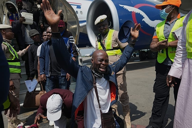 Repatriation flight carrying 269 Nigerians fleeing South Africa arrives in Lagos