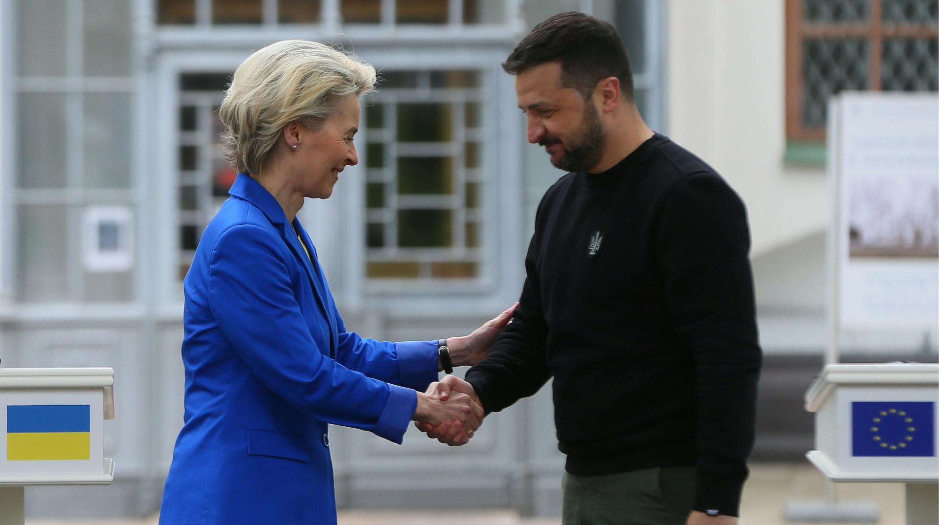 Von der Leyen and Zelenskyy sign EU-Ukraine drone deal