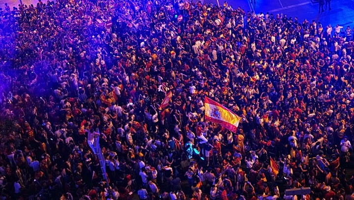 Wild celebrations in Madrid after Spain seal FIFA World Cup victory