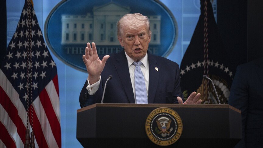 Trump says Iran is ‘completely collapsing’
