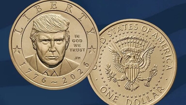 Trump becomes first sitting US president to appear on a coin as Mint releases $1 piece