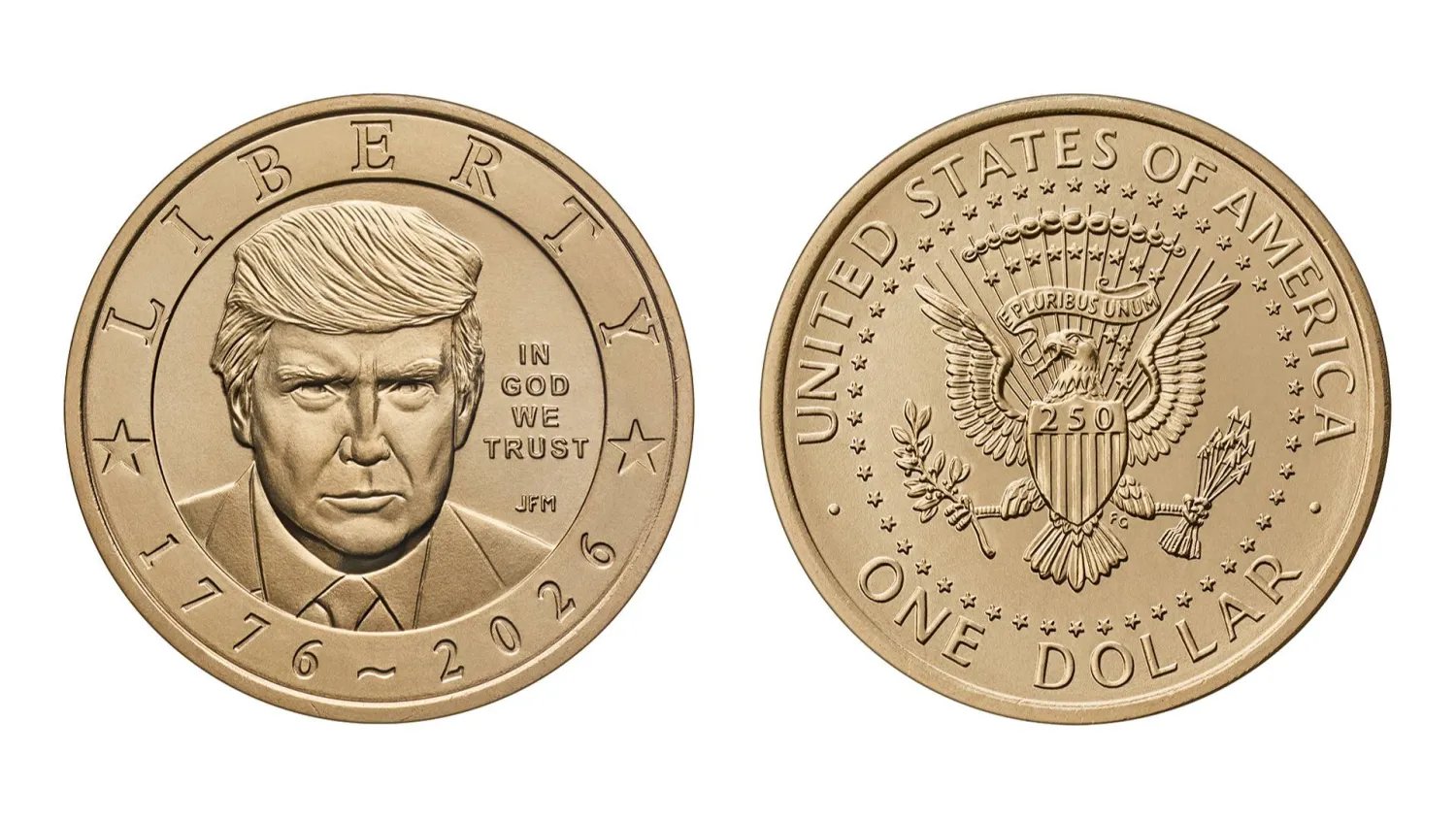 US Treasury issues $1 coin with Trump’s face on it