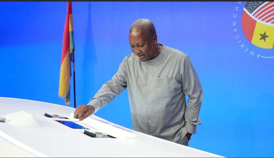 ‘Ghana is open for business’ – Mahama rings Nasdaq closing bell