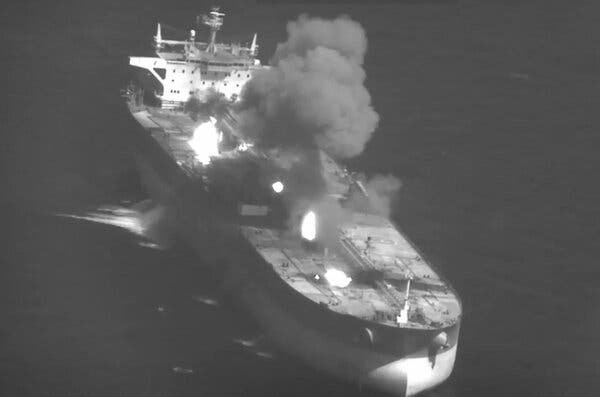 Iran claims strike on U.S. warships and oil tankers