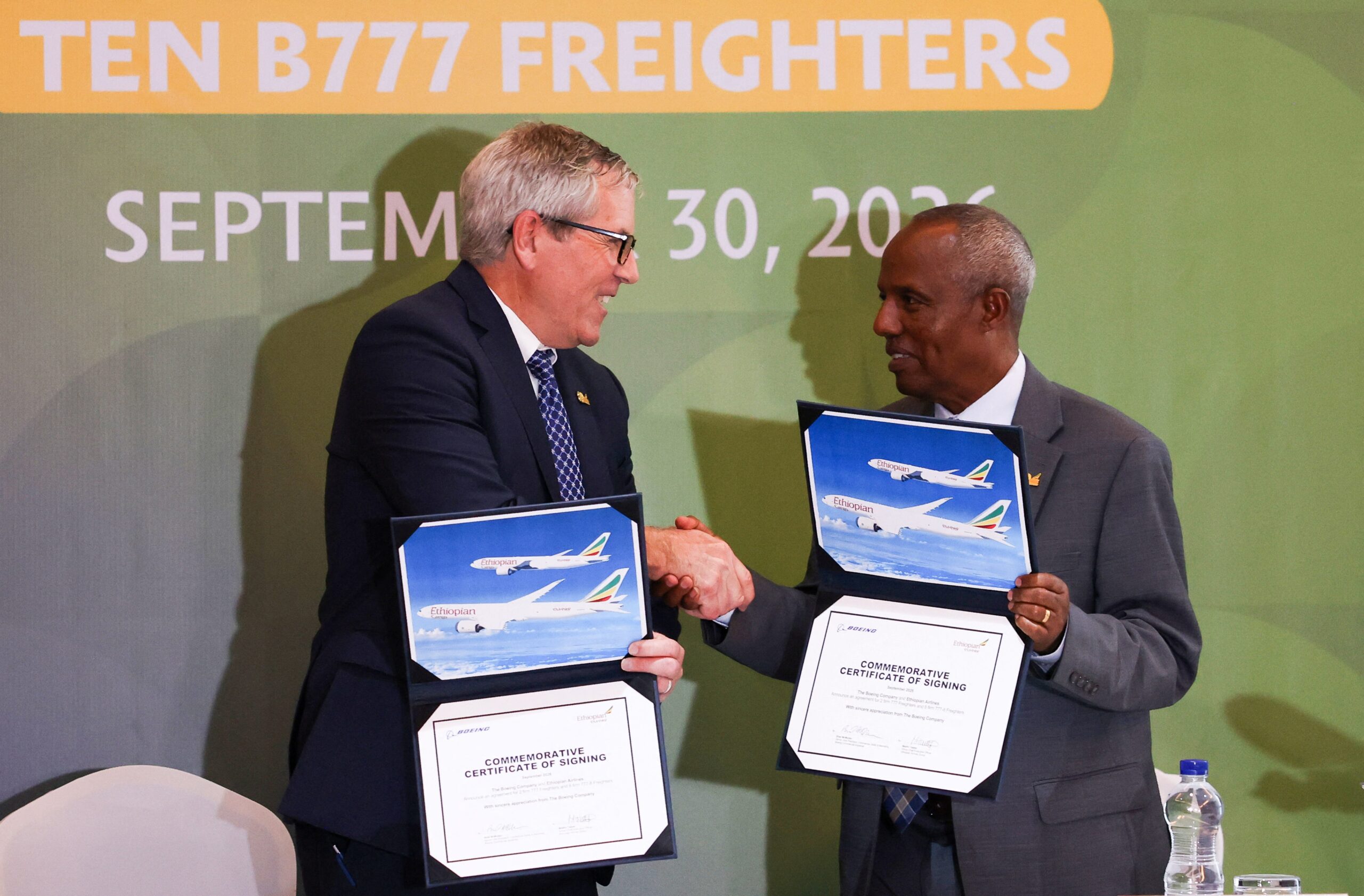 Ethiopian Airlines signs deal to buy 10 Boeing cargo planes