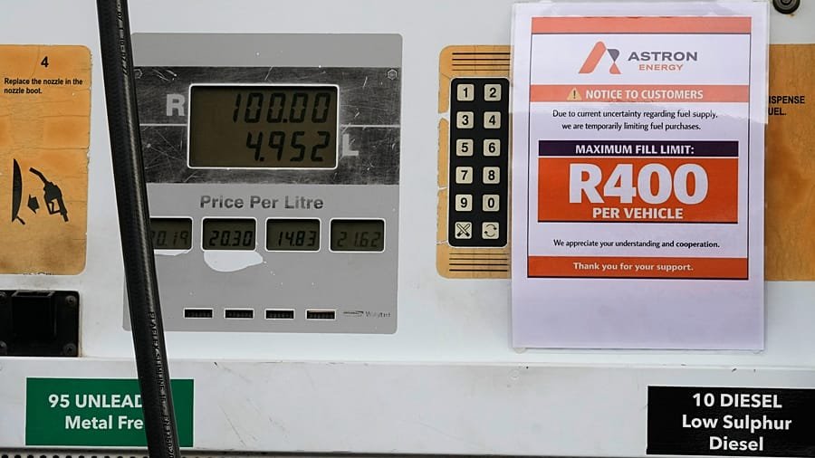 South Africa cuts fuel levies by R10 billion as becord pump prices squeeze consumers